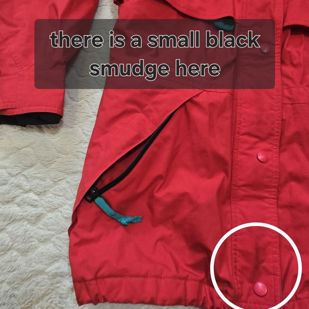 Eddie Bauer Red Vintage Gore-Tex Gorpcore Windbreaker Jacket, Size Small - Picture 4 of 15